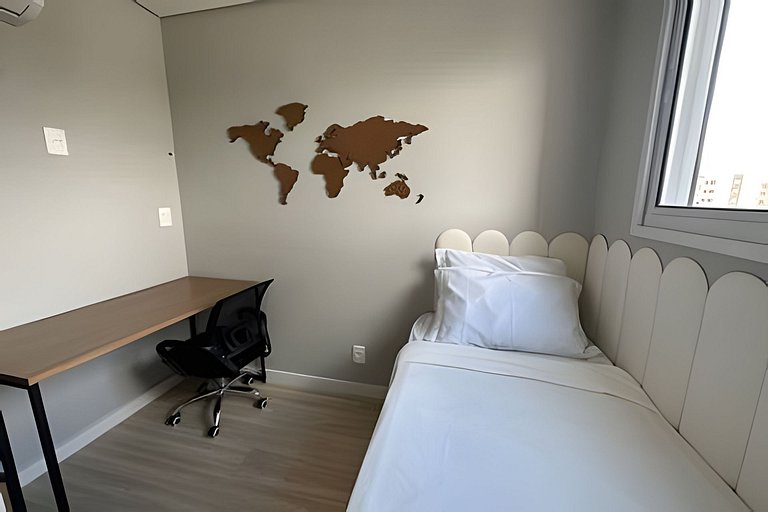 2 quartos com Ar em Moema 10 minutos de Congonhas