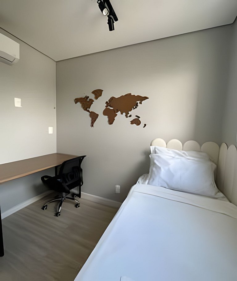 2 quartos com Ar em Moema 10 minutos de Congonhas