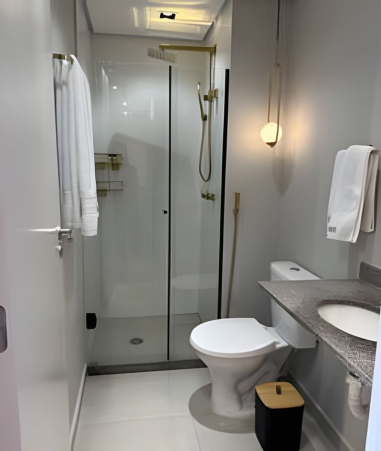 2 quartos com Ar em Moema 10 minutos de Congonhas